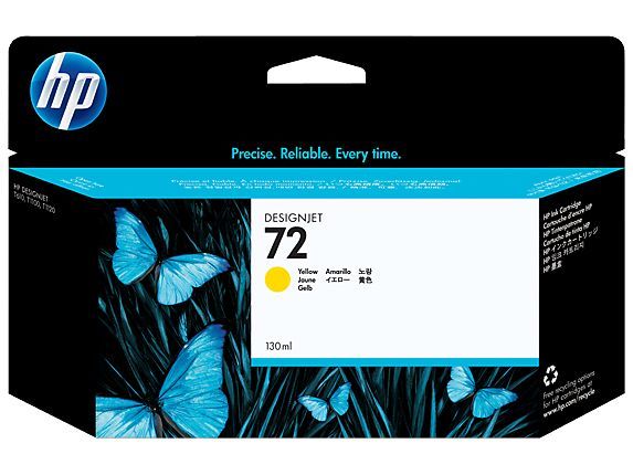 HP Cartuccia inchiostro giallo 72, 130 ml [C9373A]