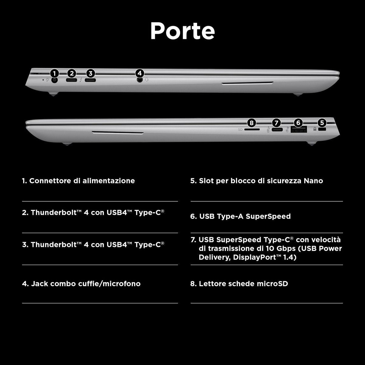 HP ZBook Studio 16 G11 Intel Core Ultra 9 185H Workstation mobile 40,6 cm (16") WQUXGA 32 GB DDR5-SDRAM 1 TB SSD NVIDIA GeForce RTX 4070 Wi-Fi 7 (802.11be) Windows 11 Pro Argento [98L28ET#ABZ]