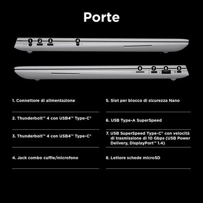 HP ZBook Studio 16 G11 Intel Core Ultra 9 185H Workstation mobile 40,6 cm (16") WQUXGA 32 GB DDR5-SDRAM 1 TB SSD NVIDIA GeForce RTX 4070 Wi-Fi 7 (802.11be) Windows 11 Pro Argento [98L28ET#ABZ]