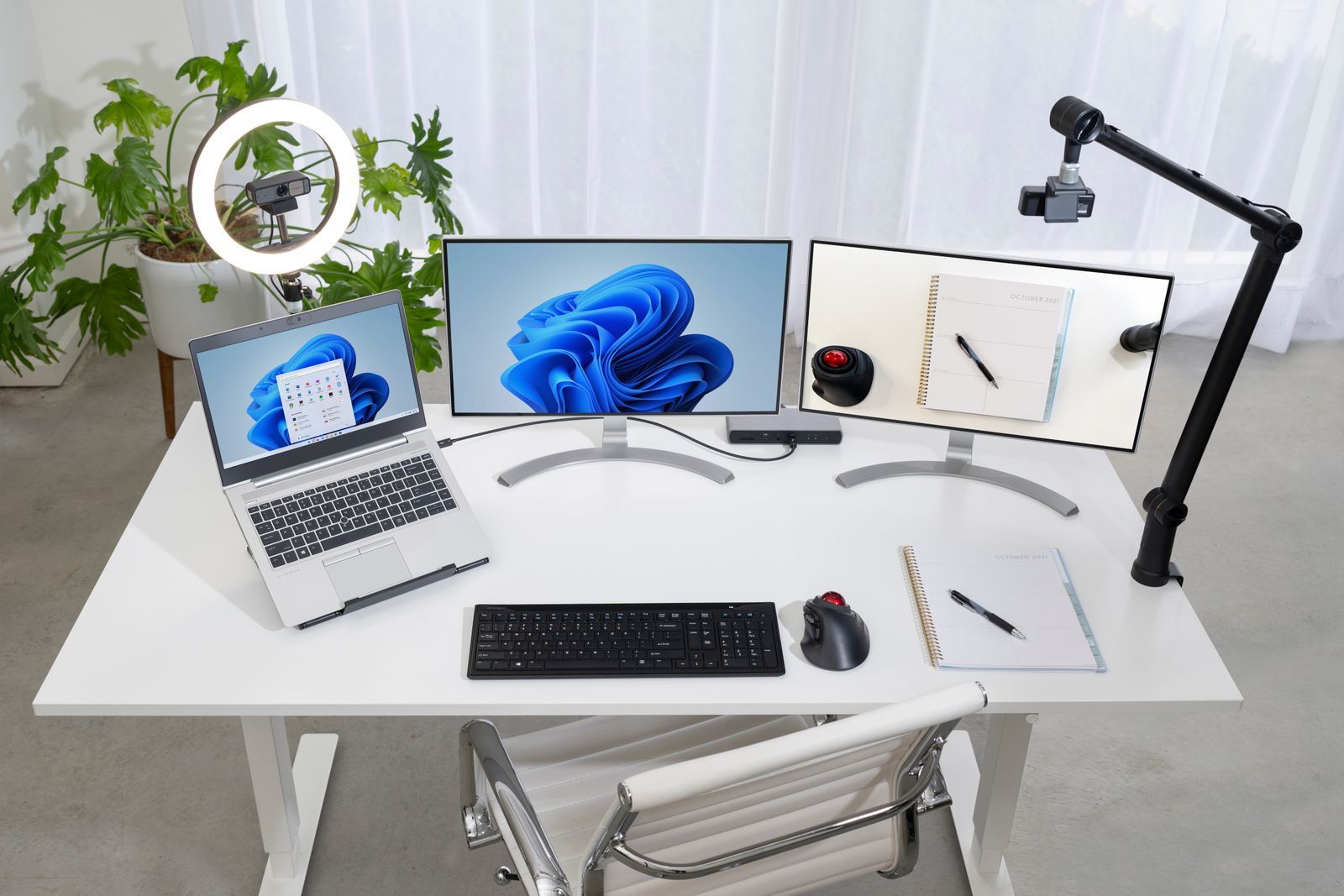 Kensington Illuminazione ad anello bicolore L1000 con supporto per webcam [K87653WW]