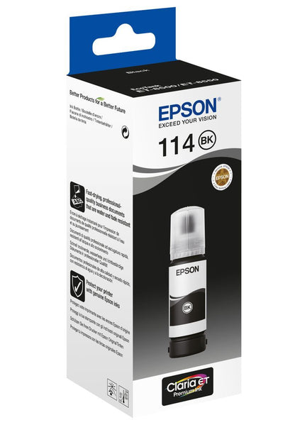 Epson 114 EcoTank Pigment Black ink bottle [C13T07A140]