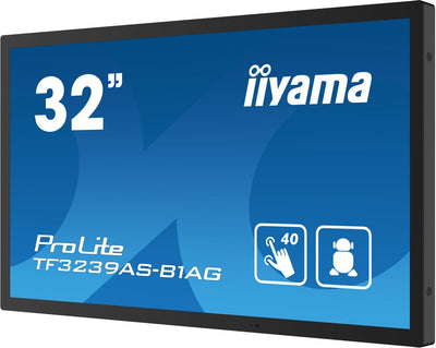 iiyama TF3239AS-B1AG Monitor PC 80 cm (31.5") 1920 x 1080 Pixel Full HD LED Touch screen Nero [TF3239AS-B1AG]