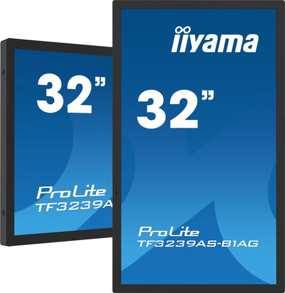 iiyama TF3239AS-B1AG visualizzatore di messaggi Pannello piatto per segnaletica digitale 80 cm (31.5") LED 500 cd/m 2.4K Ultra HD Nero Touch screen Processore integrato Android 24/7 [TF3239AS-B1AG]
