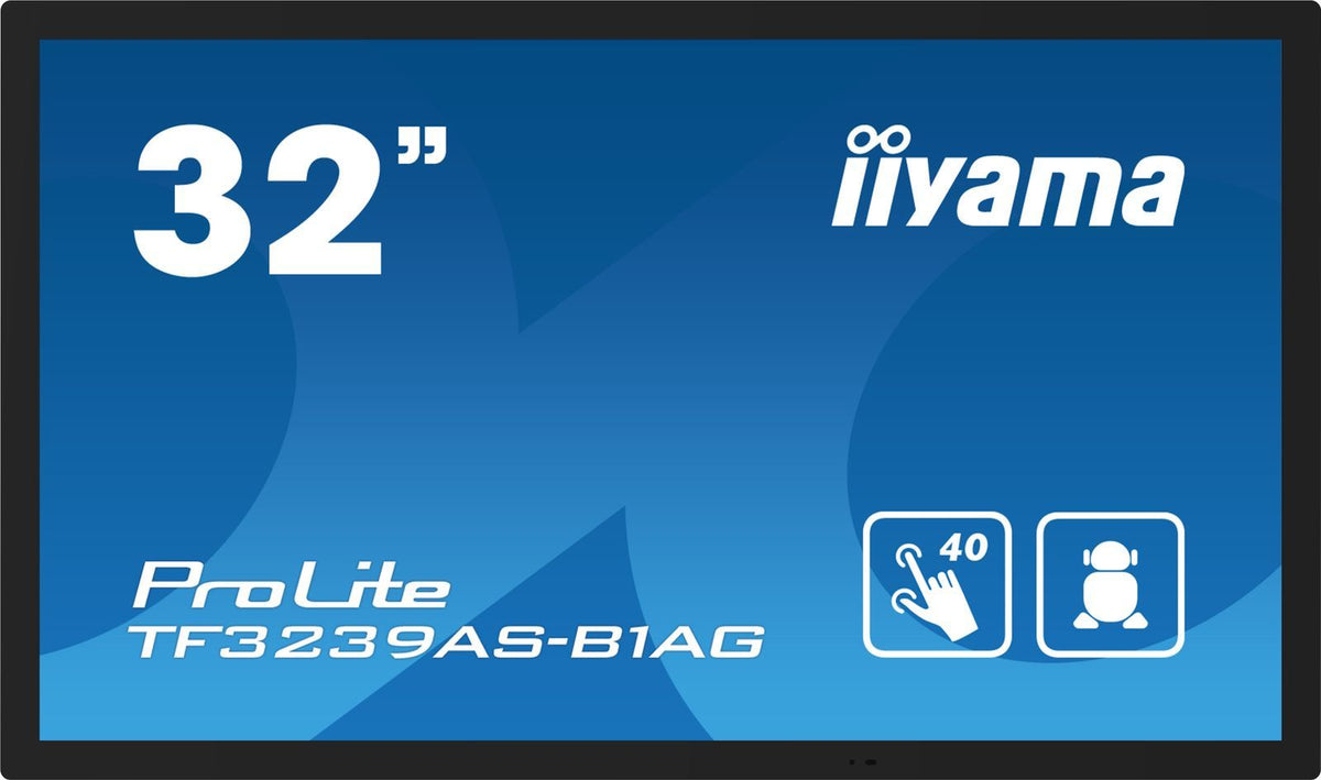 iiyama TF3239AS-B1AG Monitor PC 80 cm (31.5") 1920 x 1080 Pixel Full HD LED Touch screen Nero [TF3239AS-B1AG]