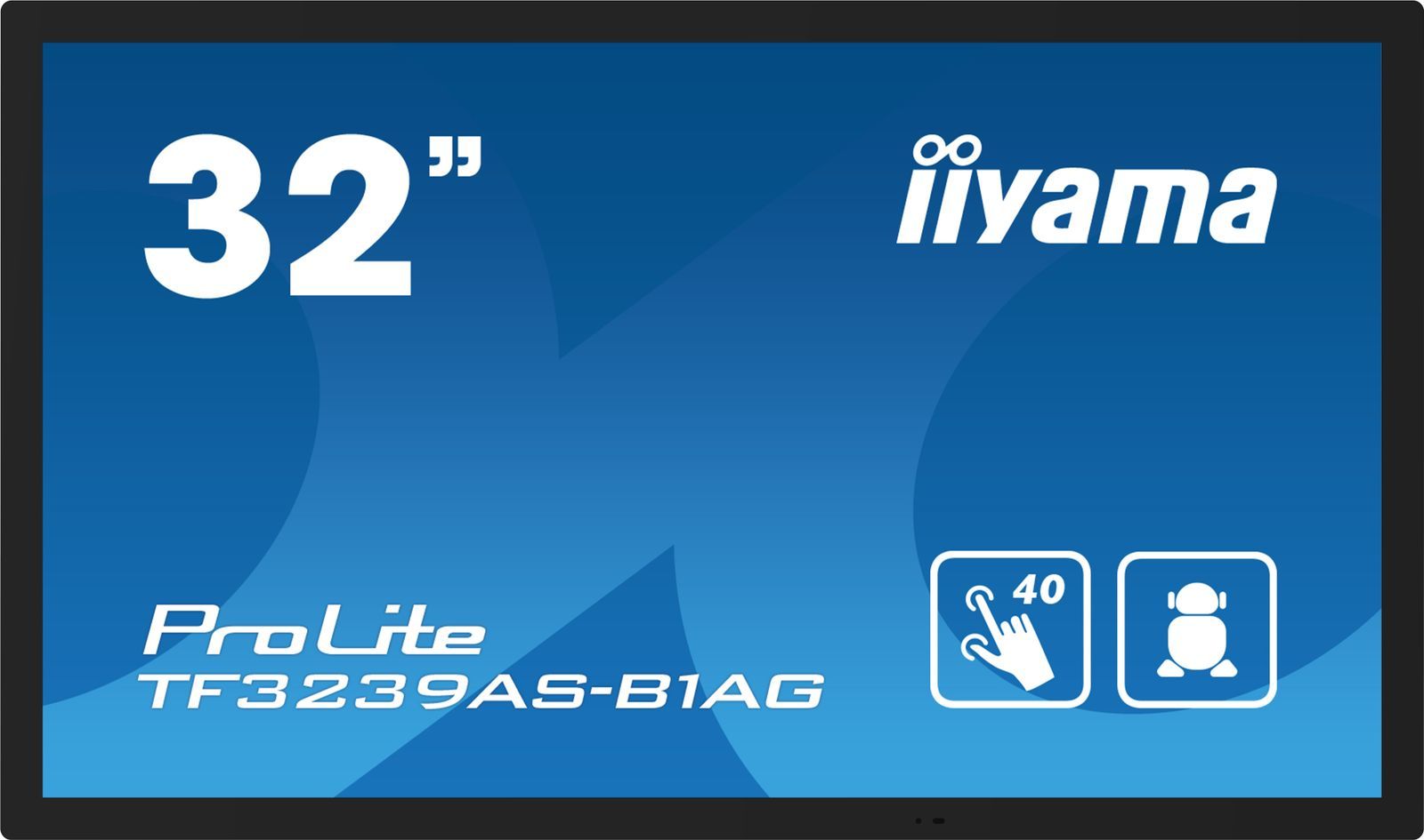 iiyama TF3239AS-B1AG Monitor PC 80 cm (31.5") 1920 x 1080 Pixel Full HD LED Touch screen Nero [TF3239AS-B1AG]