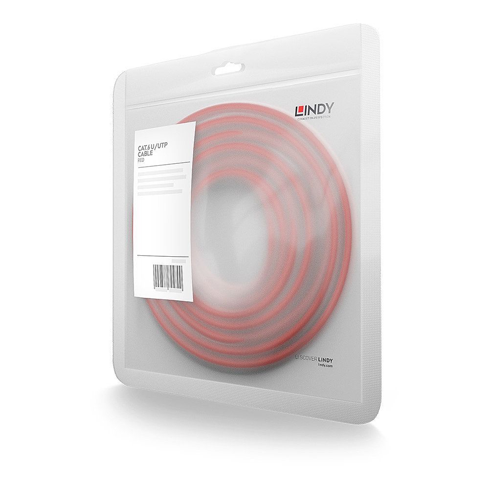 Lindy 48032 cavo di rete Rosso 1 m Cat6 U/UTP (UTP) [LINDY48032]