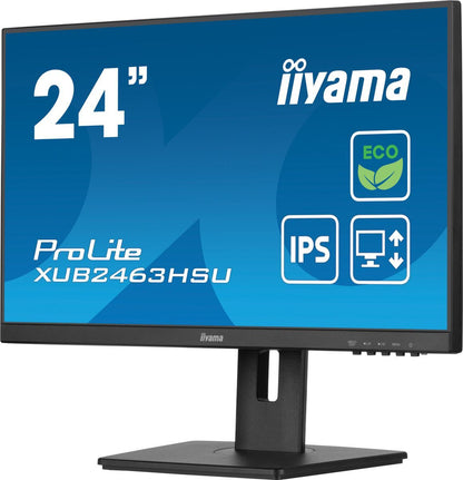 iiyama ProLite XUB2463HSU-B1 Monitor PC 61 cm (24") 1920 x 1080 Pixel Full HD LED Nero [XUB2463HSU-B1]