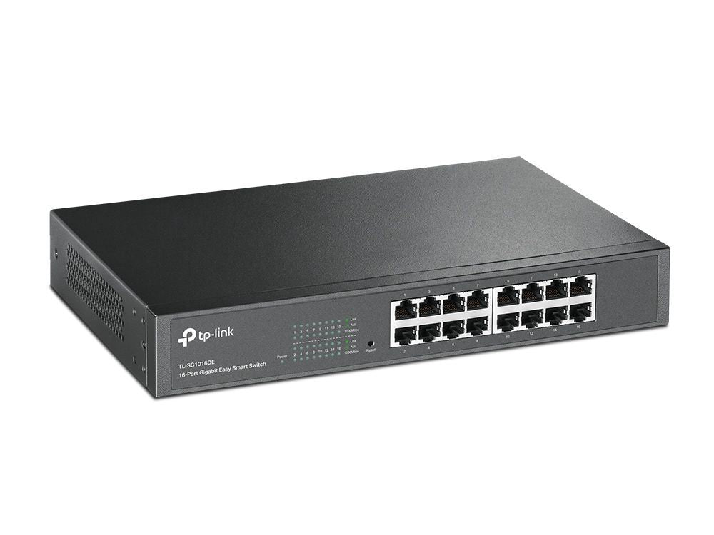 TP-Link TL-SG1016DE switch di rete Gestito L2 Gigabit Ethernet (10/100/1000) Nero [TL-SG1016DE]