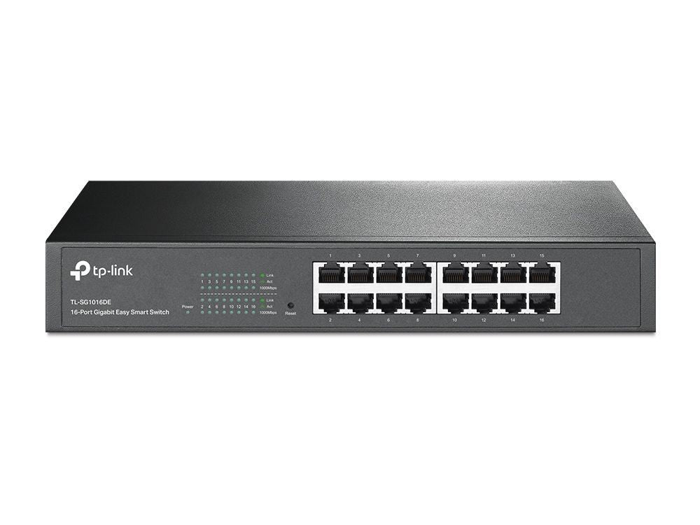 TP-Link TL-SG1016DE switch di rete Gestito L2 Gigabit Ethernet (10/100/1000) Nero [TL-SG1016DE]