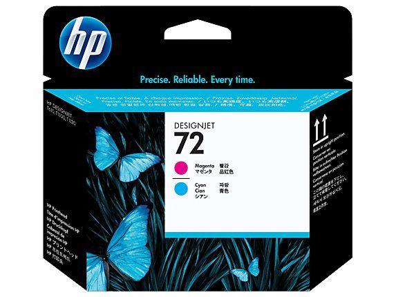 HP Testina di stampa magenta e ciano 72 [C9383A]