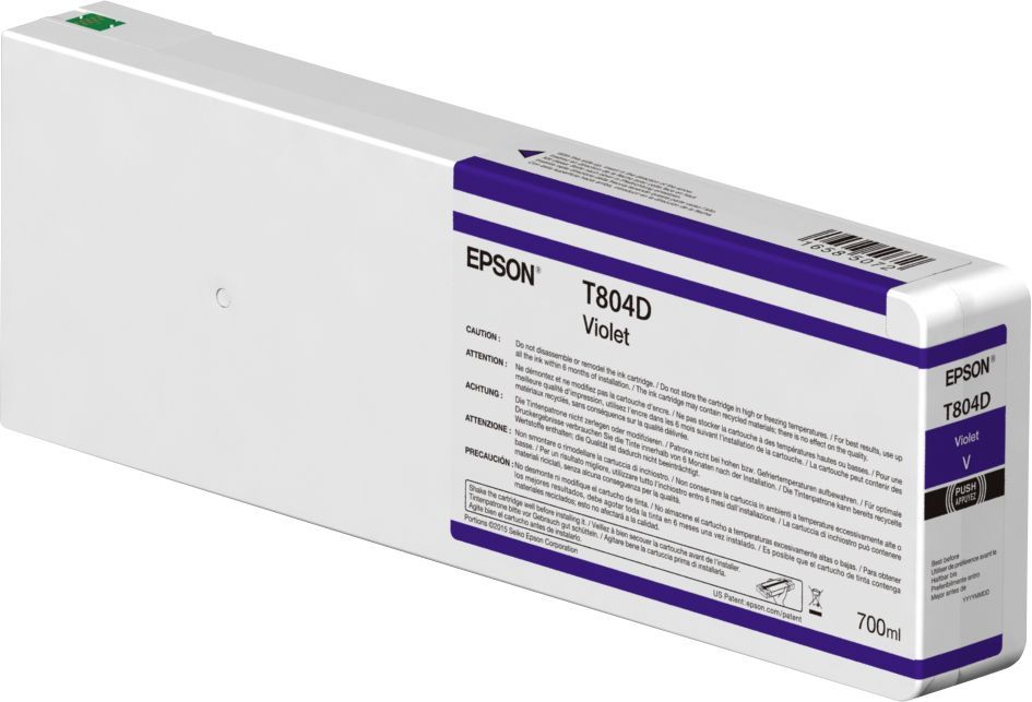 Epson Singlepack Violet T804D00 UltraChrome HDX 700ml [C13T804D00]