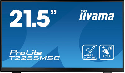 iiyama ProLite T2255MSC-B1 Monitor PC 54,6 cm (21.5") 1920 x 1080 Pixel Full HD LCD Touch screen Nero [T2255MSC-B1]