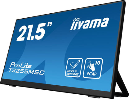 iiyama ProLite T2255MSC-B1 Monitor PC 54,6 cm (21.5") 1920 x 1080 Pixel Full HD LCD Touch screen Nero [T2255MSC-B1]