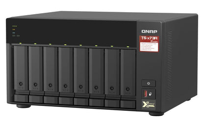 QNAP TS-873A NAS Tower Ryzen Embedded V1500B 8 GB DDR4 0 TB QNAP Turbo System Nero [TS-873A-8G]