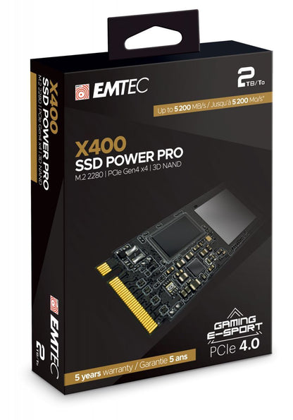 Emtec X400 M.2 2000 GB PCI Express 4.0 3D NAND NVMe [ECSSD2TX400]