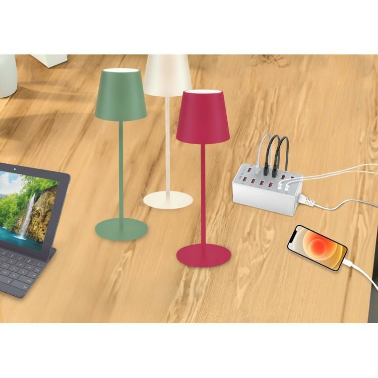 New Majestic 770532 WH Caricabatterie per dispositivi mobili Computer portatile, Smartphone, Tablet Bianco USB Interno [770532WH]