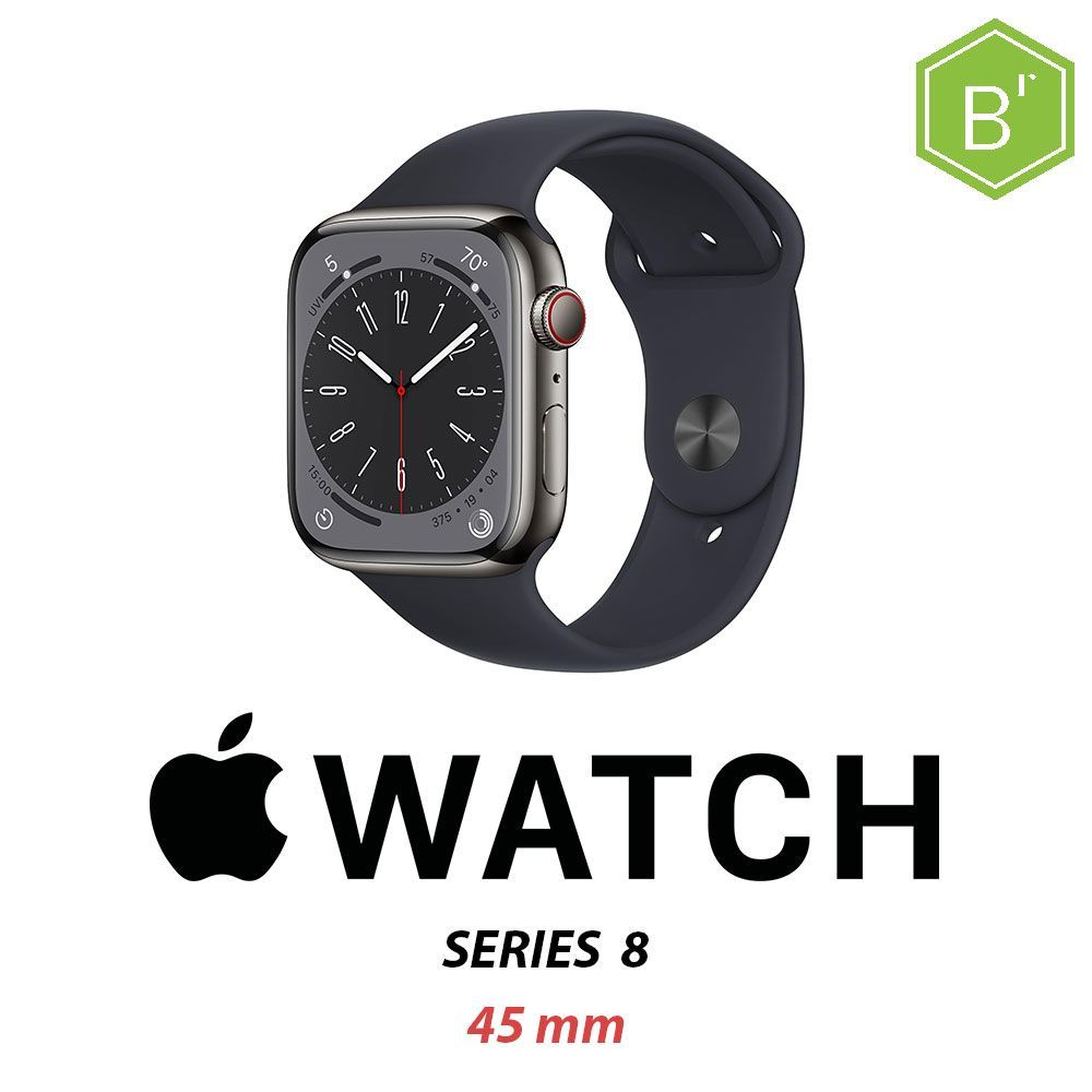 APPLE WATCH S8 (2022)45MM GPH SS CEL/2Y - B [008368PCR-EU]