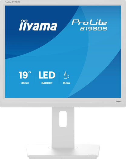 iiyama ProLite B1980S-W1 Monitor PC 48,3 cm (19") 1280 x 1024 Pixel SVGA LED Bianco [B1980S-W1]