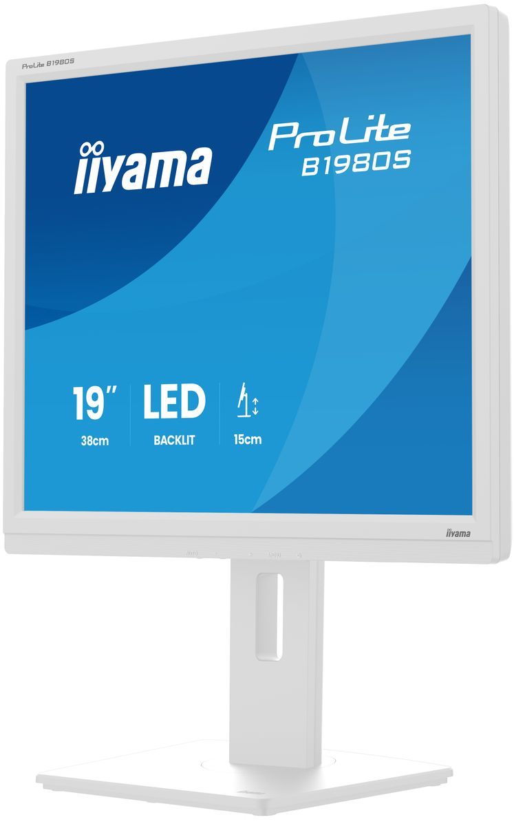 iiyama ProLite B1980S-W1 Monitor PC 48,3 cm (19") 1280 x 1024 Pixel SVGA LED Bianco [B1980S-W1]
