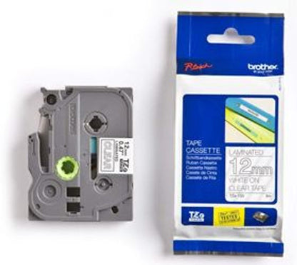 Brother TZE-135 nastro per etichettatrice Bianco su trasparente [TZE135]