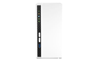 QNAP TS-233 server NAS e di archiviazione Tower ARM Cortex-A55 2 GB 0 TB QNAP QTS Bianco [TS-233]