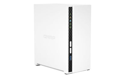 QNAP TS-233 server NAS e di archiviazione Mini Tower ARM Cortex-A55 2 GB 0 TB QNAP QTS Bianco [TS-233]