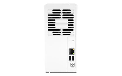 QNAP TS-233 server NAS e di archiviazione Mini Tower ARM Cortex-A55 2 GB 0 TB QNAP QTS Bianco [TS-233]
