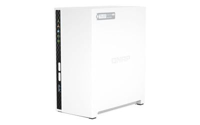 QNAP TS-233 server NAS e di archiviazione Tower ARM Cortex-A55 2 GB 0 TB QNAP QTS Bianco [TS-233]