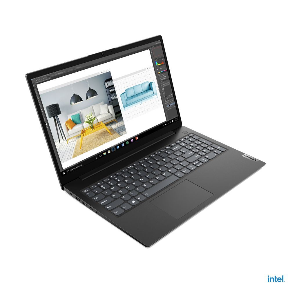 Lenovo V15 Intel Celeron N N4500 Computer portatile 39,6 cm (15.6") Full HD 8 GB DDR4-SDRAM 256 GB SSD Wi-Fi 5 (802.11ac) FreeDOS Nero [82QY00PEIX]