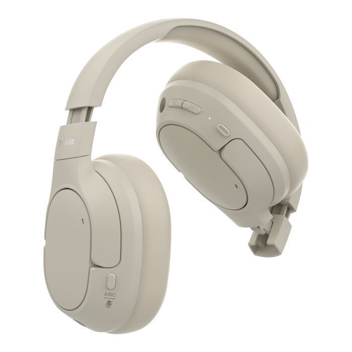 Belkin AUD008HQSA cuffia e auricolare Wireless A Padiglione Musica e Chiamate USB tipo-C Bluetooth Sabbia [AUD008HQSA]