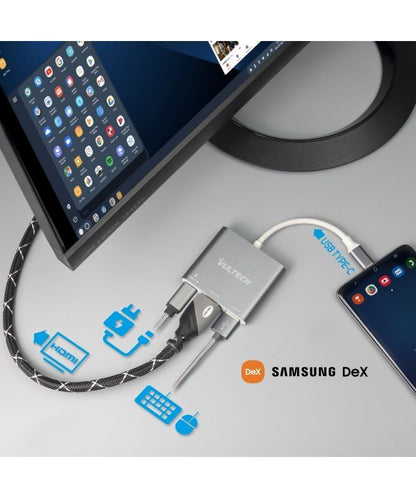 Vultech ATC-01 adattatore grafico USB 3840 x 2160 Pixel Argento [ATC-01]