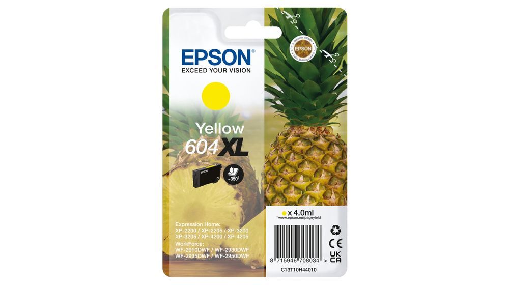 Epson 604XL cartuccia d'inchiostro 1 pz Originale Resa elevata (XL) Giallo [C13T10H44010]