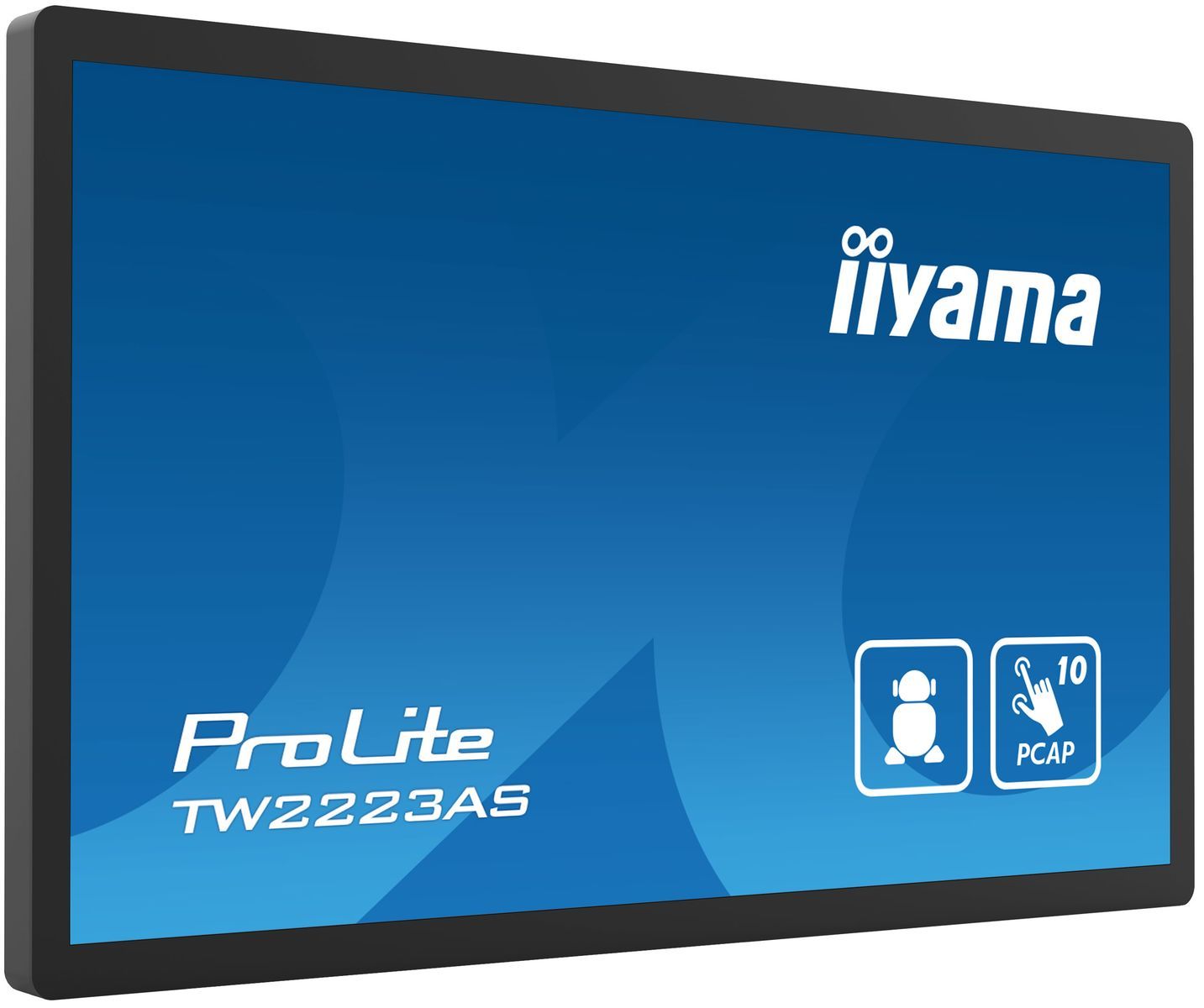 iiyama TW2223AS-B2 visualizzatore di messaggi Pannello piatto interattivo 54,6 cm (21.5") Wi-Fi 400 cd/m Full HD Nero Touch screen Processore integrato Android 12 24/7 [TW2223AS-B2]
