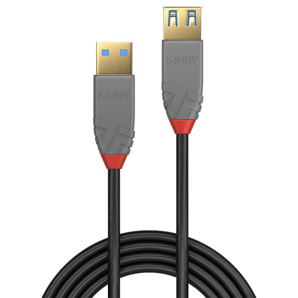 Lindy Prolunga USB 3.2 Tipo A, Anthra Line, 1m [LINDY36761]