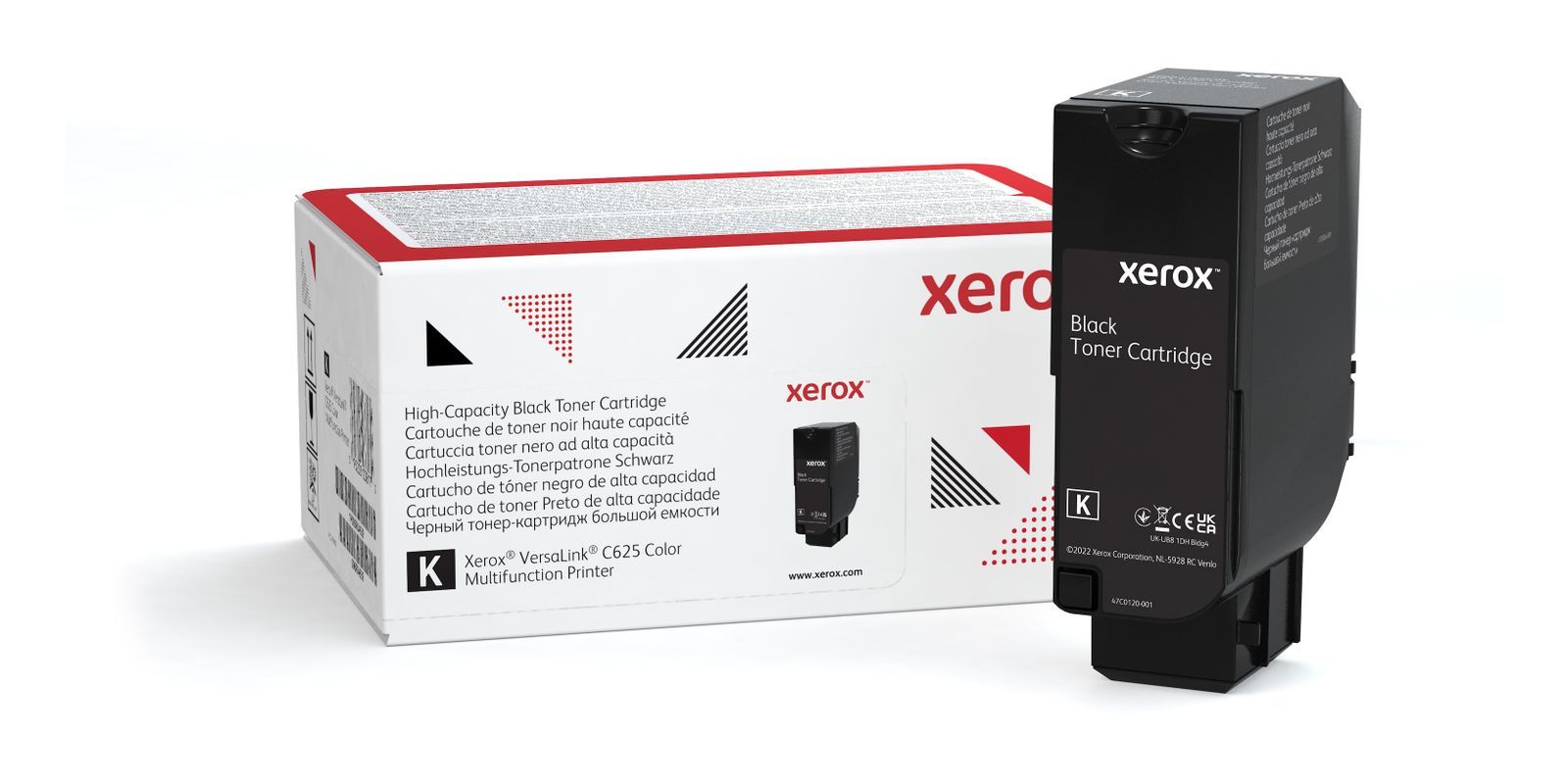 Xerox Cartuccia toner Nero a Alta capacità da 25000 Pagine per Stampante multifunzione a colori  VersaLink C625 (006R04636) [006R04636]