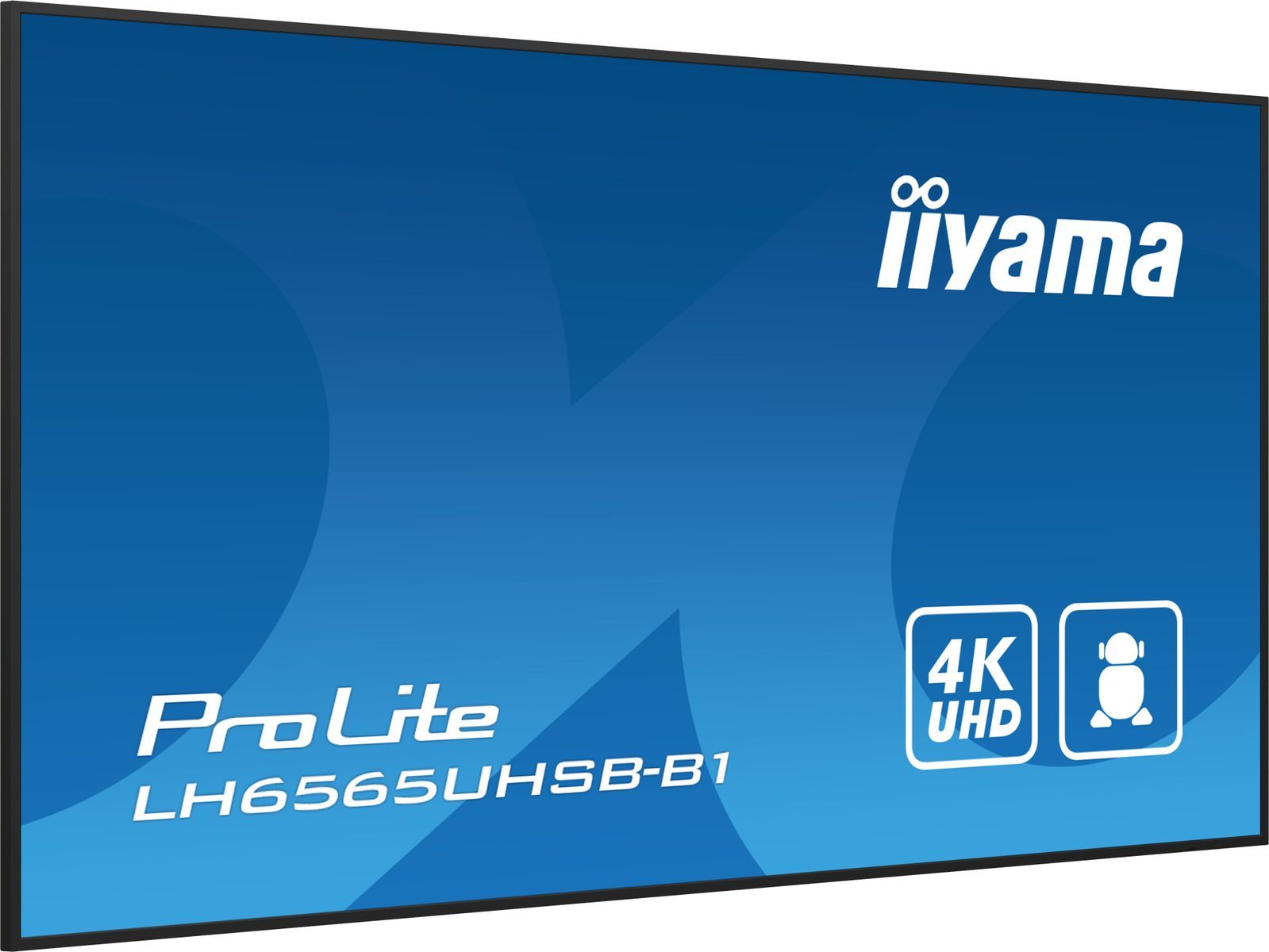 iiyama LH6565UHSB-B1 visualizzatore di messaggi Design chiosco 163,8 cm (64.5") LED Wi-Fi 800 cd/m 4K Ultra HD Nero Processore integrato Android 11 24/7 [LH6565UHSB-B1]