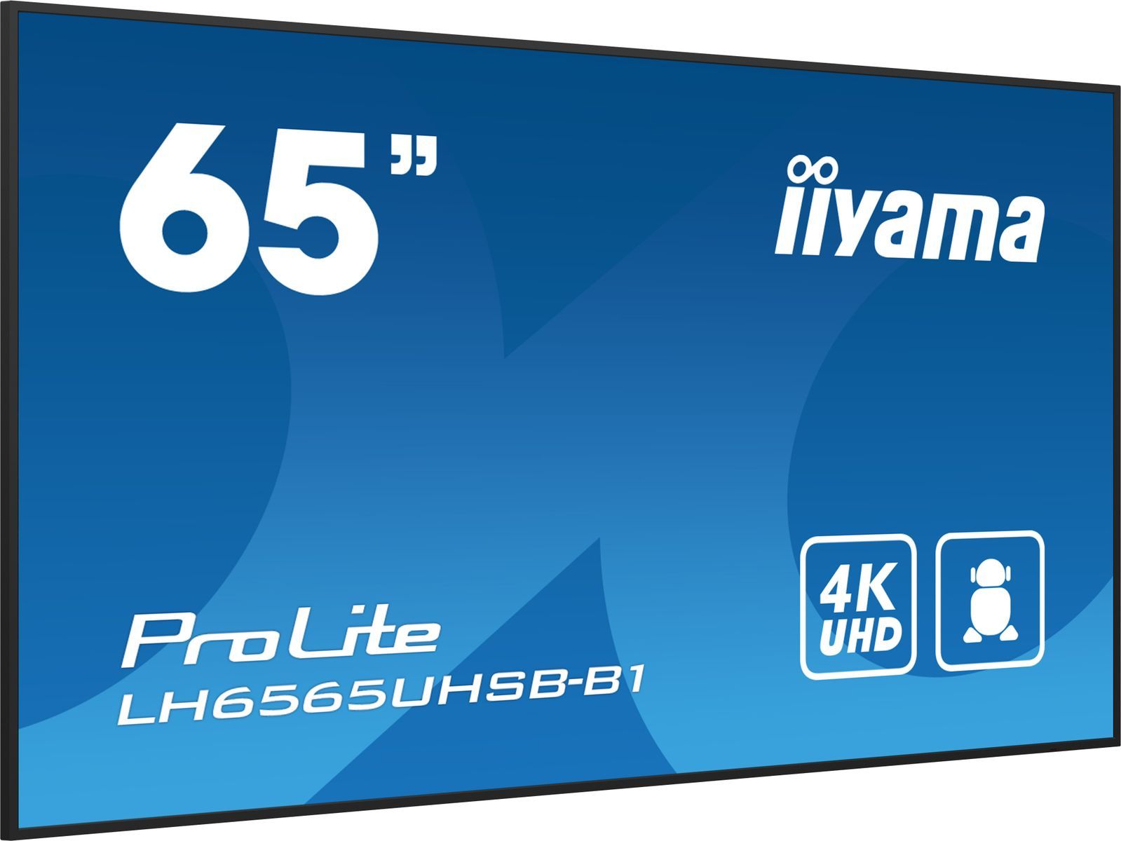 iiyama LH6565UHSB-B1 visualizzatore di messaggi Design chiosco 163,8 cm (64.5") LED Wi-Fi 800 cd/m 4K Ultra HD Nero Processore integrato Android 11 24/7 [LH6565UHSB-B1]