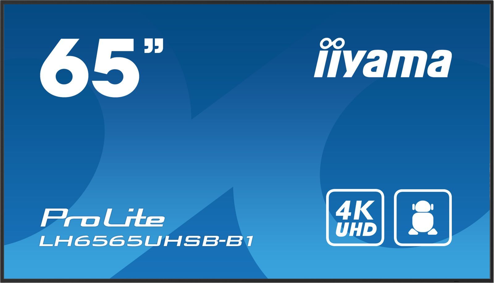 iiyama LH6565UHSB-B1 visualizzatore di messaggi Design chiosco 163,8 cm (64.5") LED Wi-Fi 800 cd/m 4K Ultra HD Nero Processore integrato Android 11 24/7 [LH6565UHSB-B1]