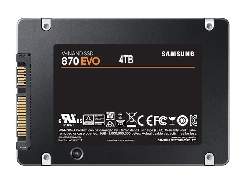 Samsung 870 EVO 4 TB 2.5" Serial ATA III V-NAND [MZ-77E4T0B/EU]