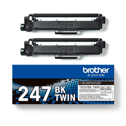 Brother TN-247BKTWIN cartuccia toner 2 pz Originale Nero [TN247BKTWIN]