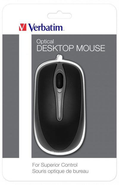 Verbatim 49019 mouse Ufficio Ambidestro USB tipo A Ottico 1000 DPI [49019]