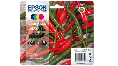 Epson 503XL cartuccia d'inchiostro 4 pz Originale Resa elevata (XL) Nero, Ciano, Magenta, Giallo [C13T09R64010]