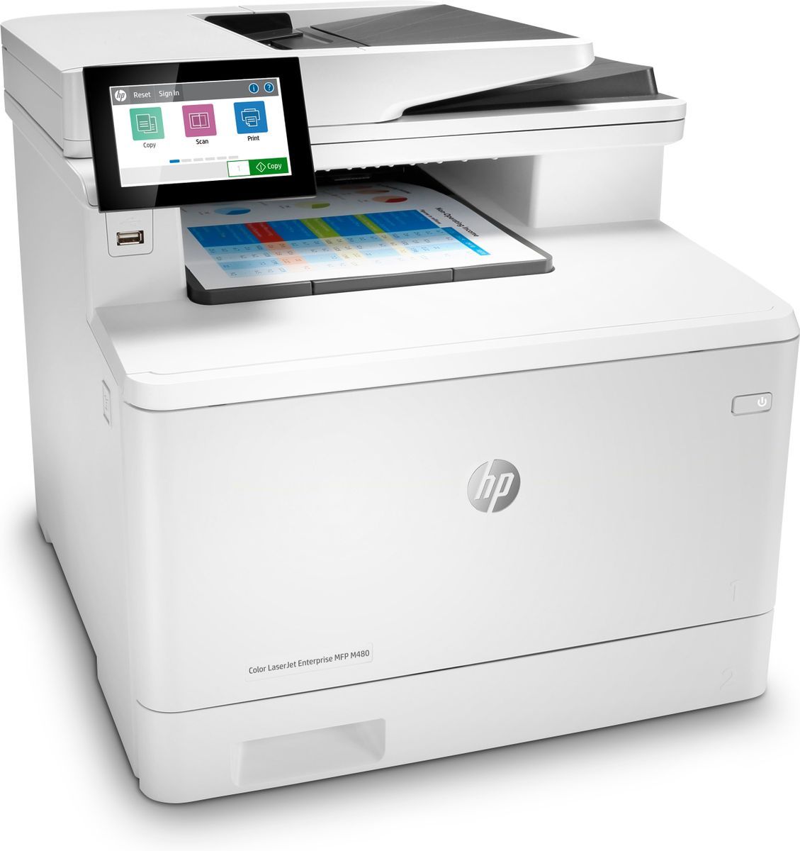 HP Color LaserJet Enterprise Stampante multifunzione Enterprise Color LaserJet M480f [3QA55A#B19]