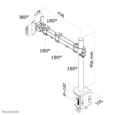 Neomounts FPMA-D960 Braccio per monitor 10-30" [FPMA-D960]