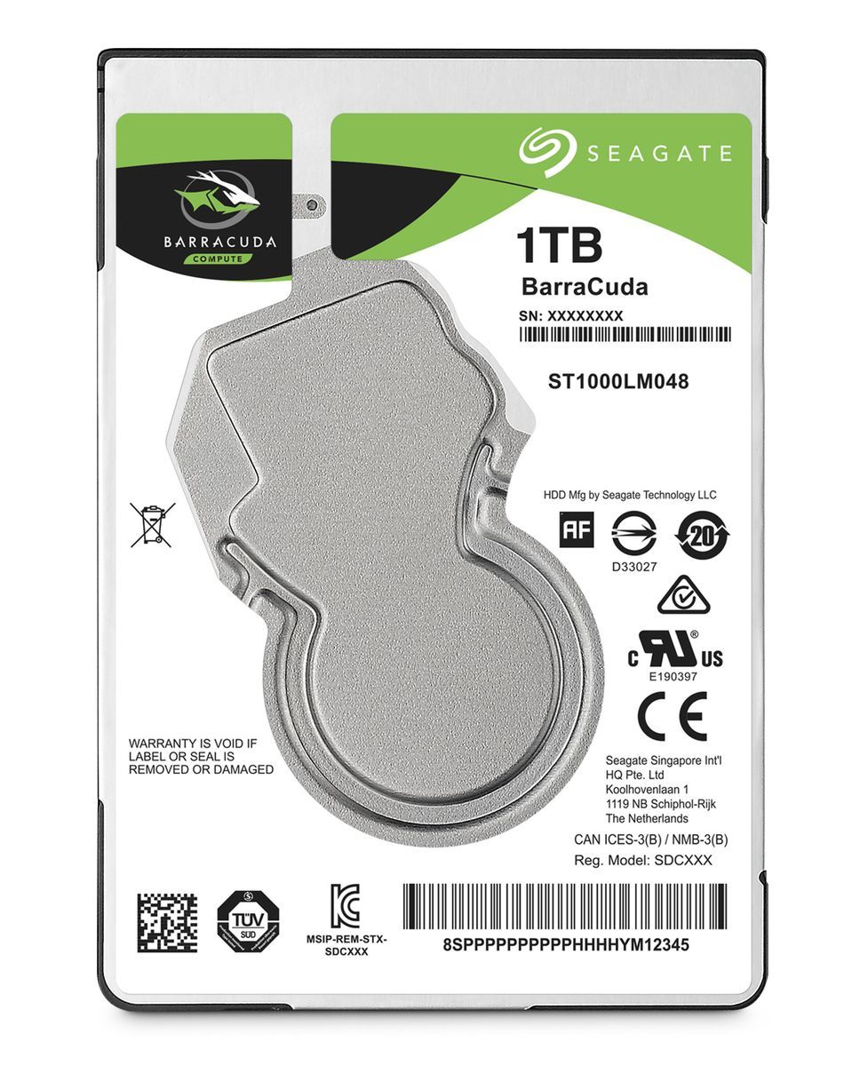 Seagate Barracuda 2.5" disco rigido interno 1 TB 5400 Giri/min 128 MB 2.5" Serial ATA III [ST1000LM048]