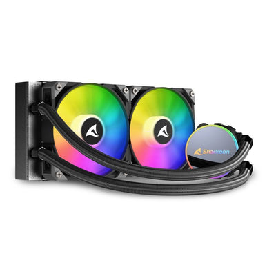 Sharkoon S70 rgb Case per computer, Processore Raffreddatore di liquidi tutto in uno 12 cm Nero 1 pz [S70RGB]