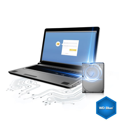 Western Digital Blue disco rigido interno 1 TB 7200 Giri/min 64 MB 3.5" Serial ATA III [WD10EZEX]