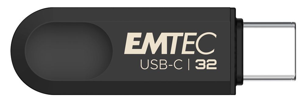 Emtec C280 unità flash USB 32 GB USB tipo-C 3.2 Gen 1 (3.1 Gen 1) Nero [ECMMD32GC283]