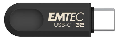 Emtec C280 unità flash USB 32 GB USB tipo-C 3.2 Gen 1 (3.1 Gen 1) Nero [ECMMD32GC283]