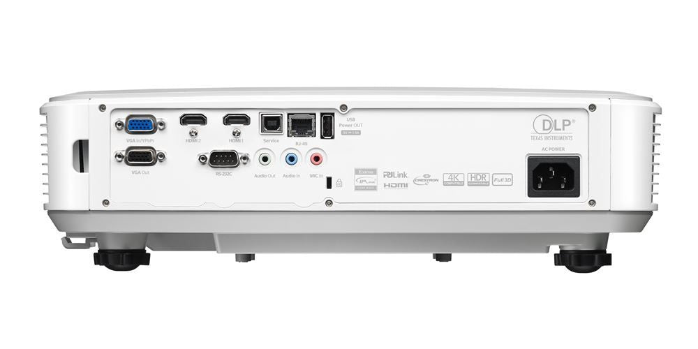 Optoma ZU500USTe videoproiettore Proiettore a raggio ultra corto 5000 ANSI lumen DLP WUXGA (1920x1200) Compatibilità 3D Bianco [ZU500USTELASER]